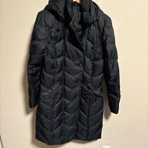 Max Mara Weekend Long Black Puffer Coat- Size 8